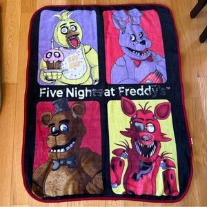 Five Nights at Freddy’s character blanket